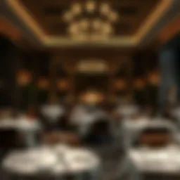 Luxurious dining atmosphere in a Michelin-starred restaurant