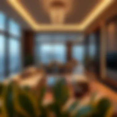 Luxurious Apartment Interior Interior design of a luxurious apartment in a chic tower