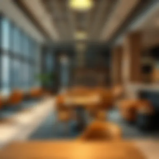 Modern coworking space interior design