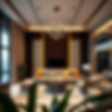 Modern interior design features within the Damac Lincoln Park residences