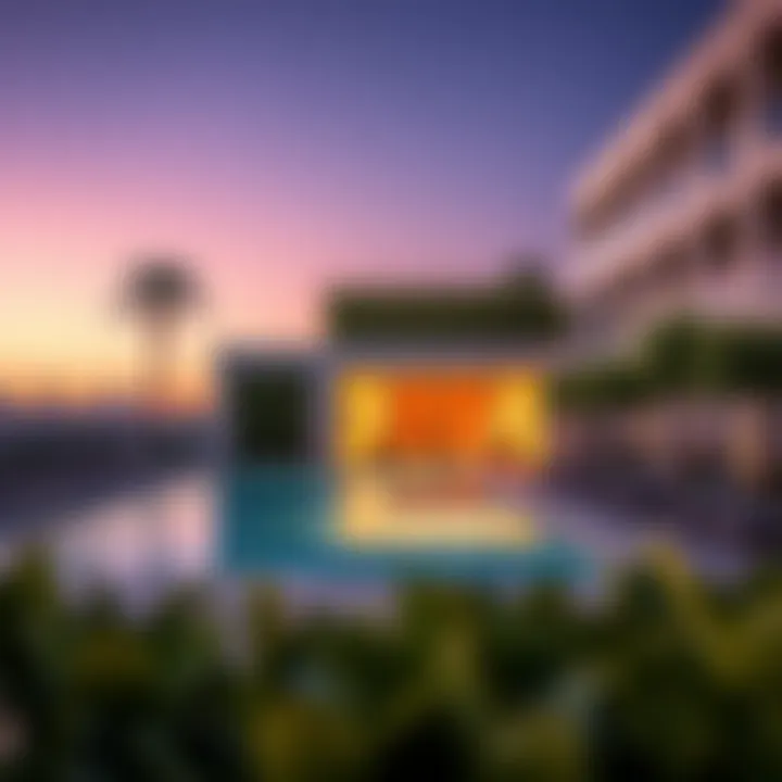 Luxurious amenities at Damac Lincoln Park including a swimming pool and lounge areas