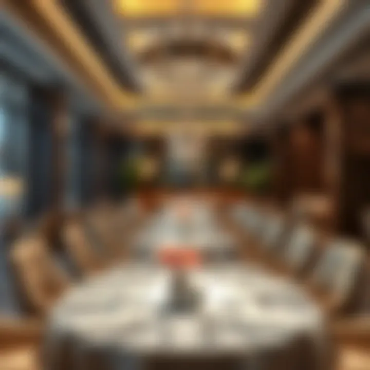 Elegant Fine Dining Ambiance A beautifully arranged table set for a fine dining experience