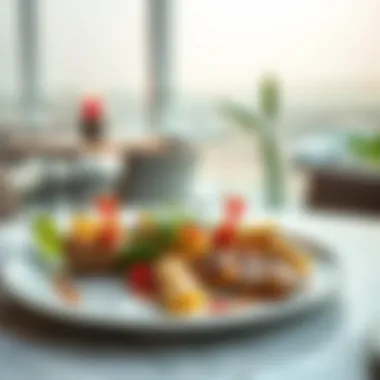 A beautifully plated gourmet dish showcasing local ingredients