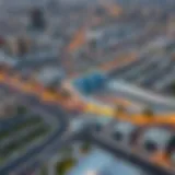 Aerial view of Abu Hail showcasing modern architecture and urban landscape