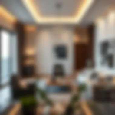 Contemporary Apartment Interior in Abu Hail Interior of a contemporary apartment in Abu Hail highlighting modern design