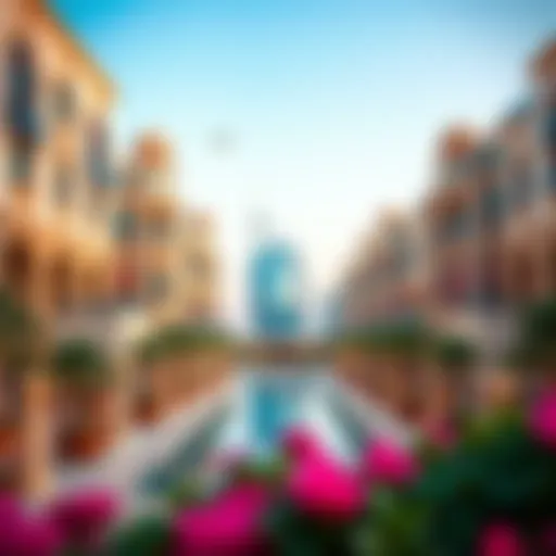 Stunning view of Dubai's European-inspired architecture