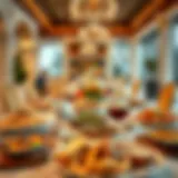 A beautifully arranged Suhoor table with traditional dishes