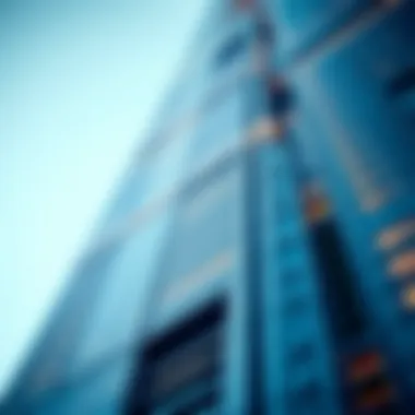 Close-up of the tower's intricate design and facade