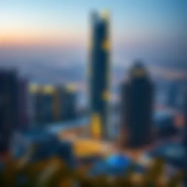 Surrounding landscape and urban environment of Dunya Tower