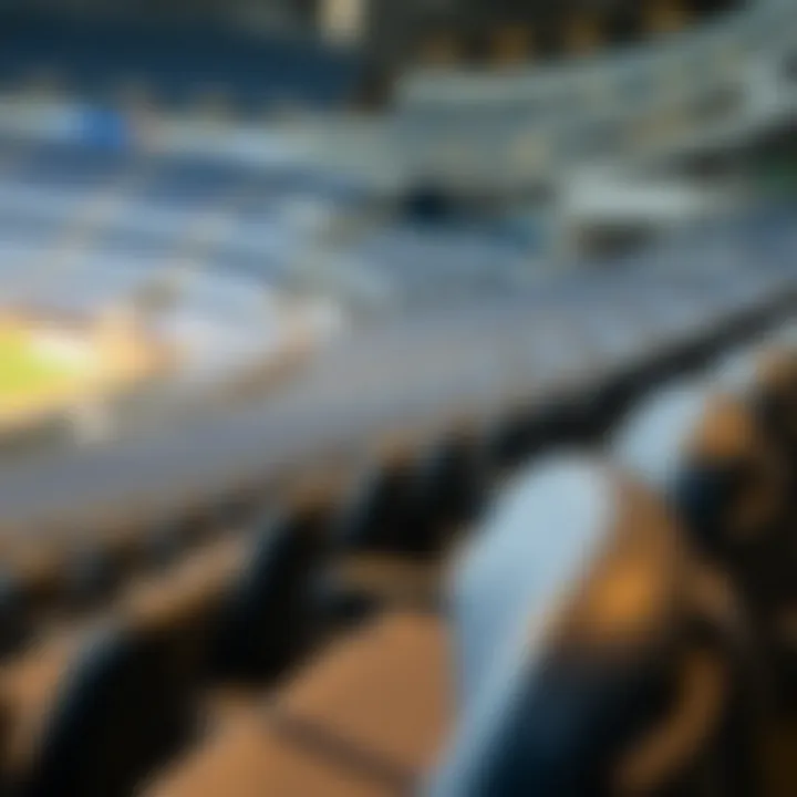 Close-up of accessible seating options at Etihad Arena