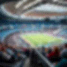 Spectacular view from the front-row seats at Etihad Arena