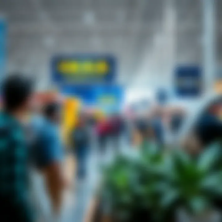 Customer experience within the vibrant IKEA atmosphere