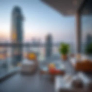 A close-up of luxury amenities offered in modern skyline residences