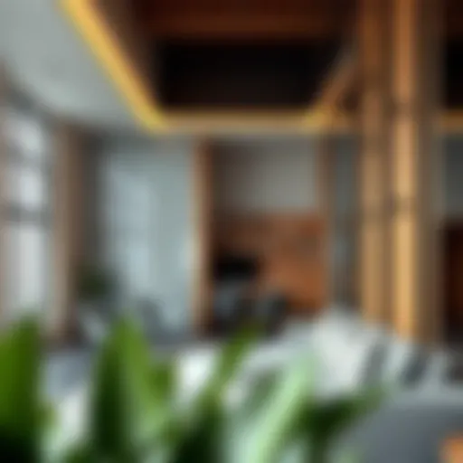 Modern loft partition showcasing innovative design elements