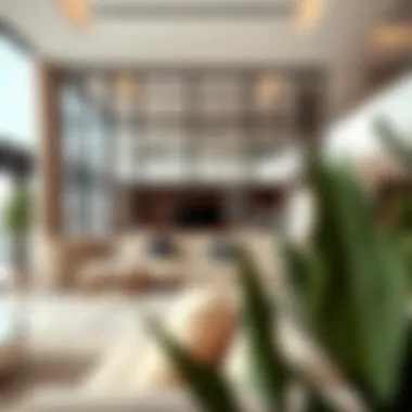 Integration of Living and Working Spaces Stylish loft partition integrating living and working spaces