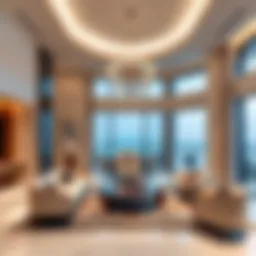 Lavish interior of a Dubai luxury villa showcasing modern design