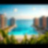 Stunning beachfront view of Marina Vista