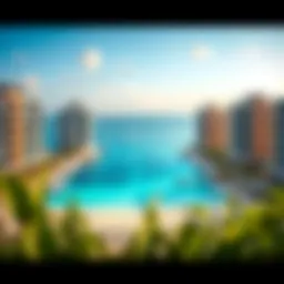 Stunning beachfront view of Marina Vista