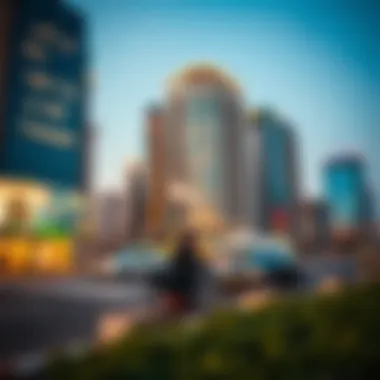 Dynamic urban scene reflecting the economic activity in Mashreq