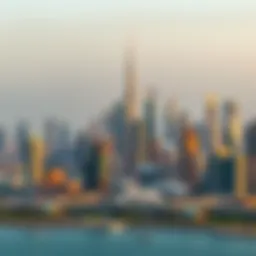 A stunning skyline view of Dubai showcasing Meraas developments