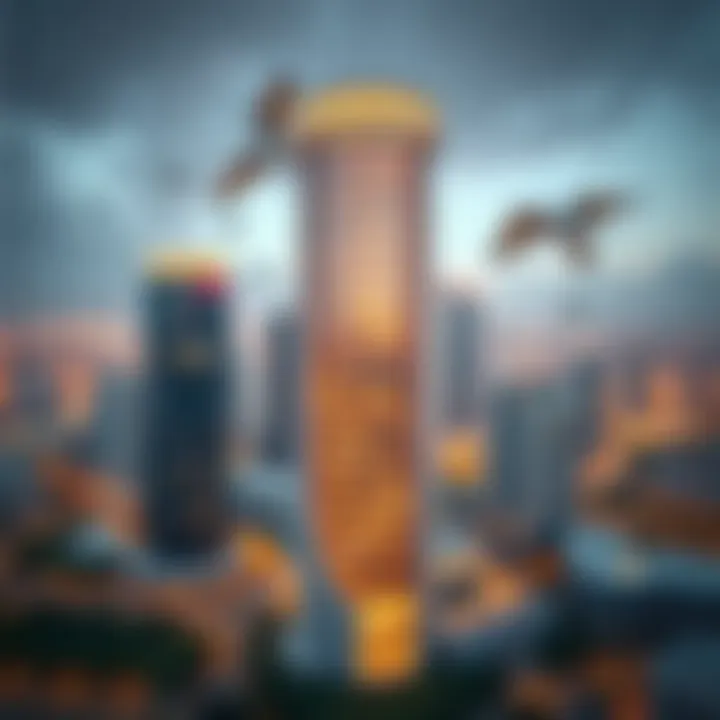 View of the Noora Tower's surroundings and urban integration