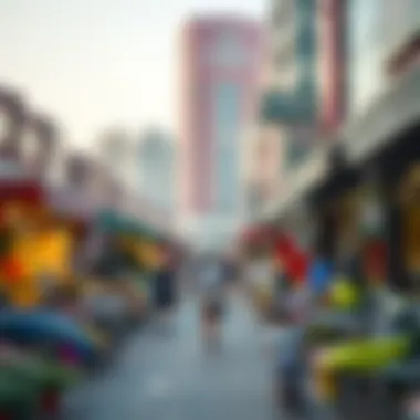 Navigating Dubai's Real Estate Landscape A vibrant market scene representing Dubai's real estate sector