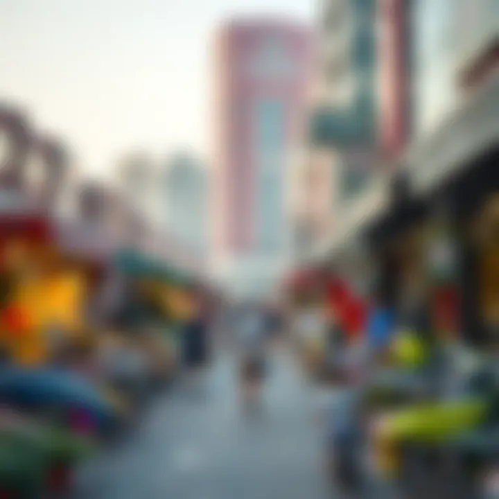 Navigating Dubai's Real Estate Landscape A vibrant market scene representing Dubai's real estate sector