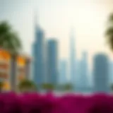 A stunning skyline view of Dubai showcasing modern architecture