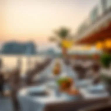 Culinary Delights: Waterfront Dining Experience Vibrant waterfront dining at The Pointe
