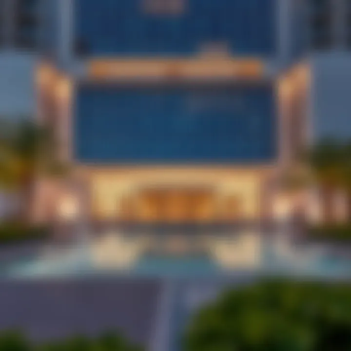 Exterior View of Radisson Blu DSO Exterior view of Radisson Blu in Dubai Silicon Oasis