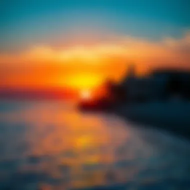 A vibrant sunset over Marjan Island, symbolizing future prospects and opportunities