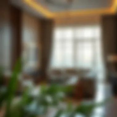 Cozy living room interior of a rental apartment