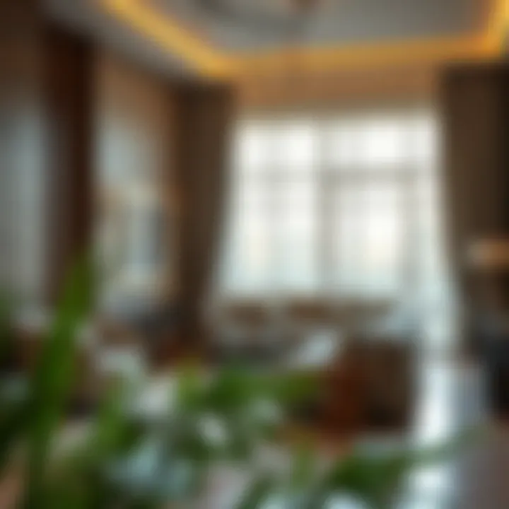 Cozy living room interior of a rental apartment