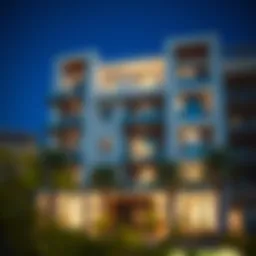 Modern apartment exterior in Al Rashidiya