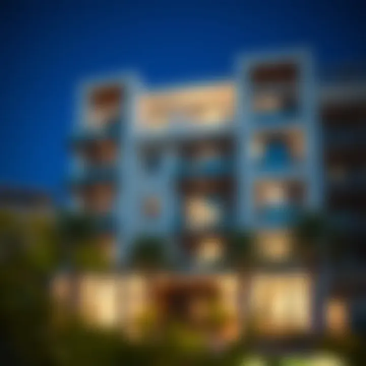 Modern apartment exterior in Al Rashidiya