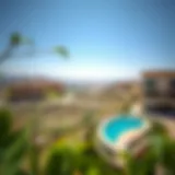 A panoramic view of Rivana showcasing its lush valleys and real estate developments.