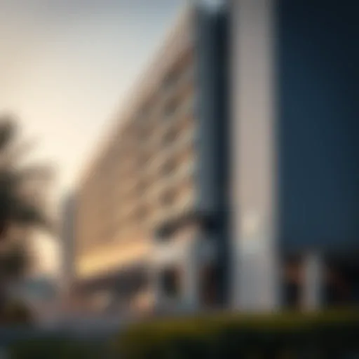 Exterior view of Spinneys Uptown Mirdif showcasing modern architecture