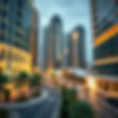 Future development plans for the Tecom area with urban planning designs