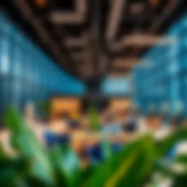 A vibrant office space highlighting the dynamic business culture