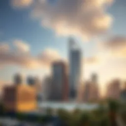 Stunning skyline of Tecom showcasing modern architecture