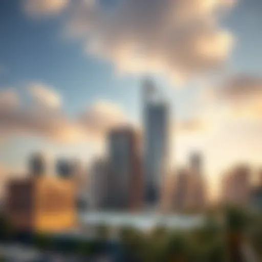 Stunning skyline of Tecom showcasing modern architecture