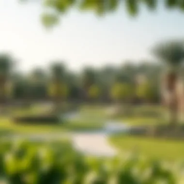 Recreational Areas for Relaxation in The Acres Dubai Tranquil parks and recreational areas within The Acres Dubai, perfect for relaxation and outdoor activities.