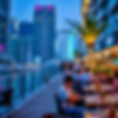 Dining Experience at Dubai Marina Vibrant dining scene along the waterfront promenade