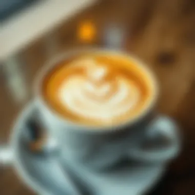 Artistic Latte Creations Unique latte art in a coffee cup