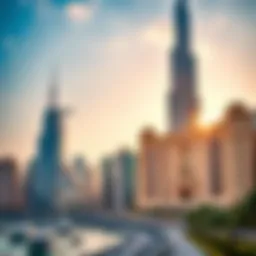 Dubai skyline showcasing modern architecture