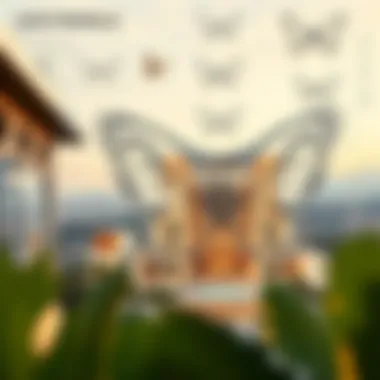 Architectural Blueprint of the Butterfly Building Architectural blueprint of the Butterfly Building detailing innovative construction techniques