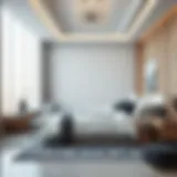 Luxurious bedroom design showcasing modern aesthetics
