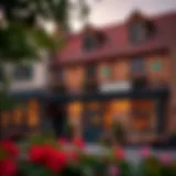 Exterior view of the Irish Village showcasing its charming architecture
