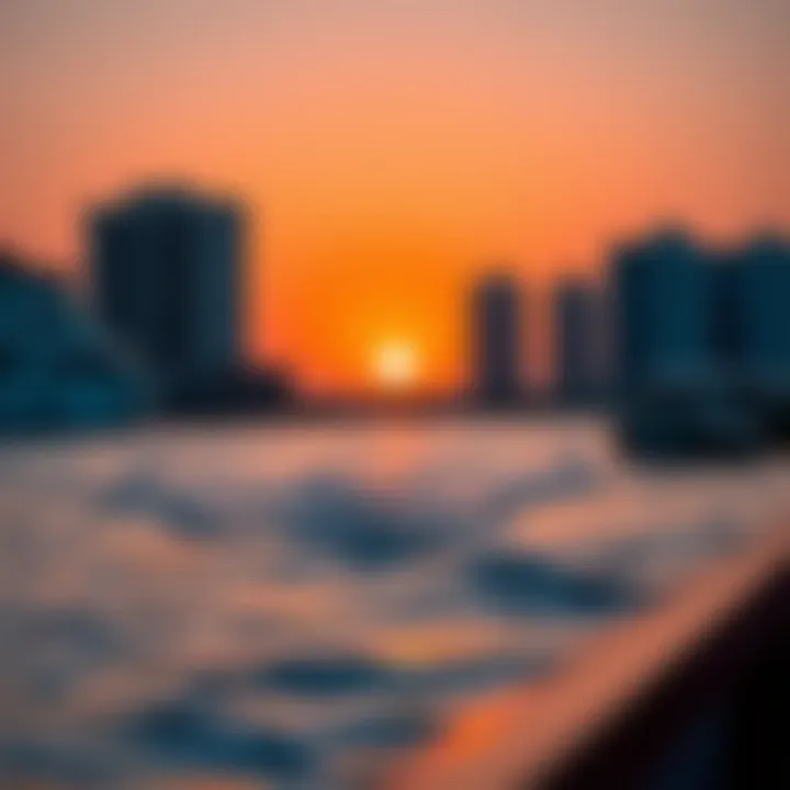 Sunset Serenity on the Water Sunset over the Jaddaf waterfront experience