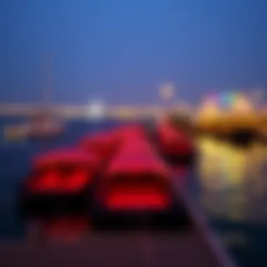 Vibrant Docks of Jaddaf Vibrant atmosphere at Jaddaf waterfront docks